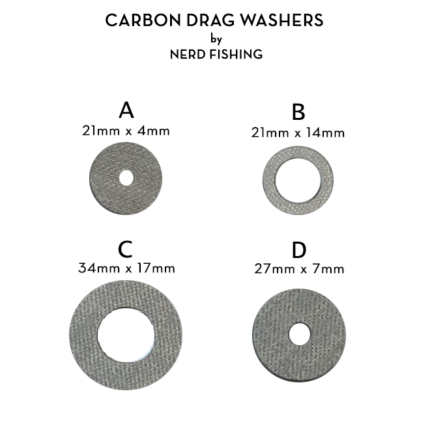Carbon ροδέλες φρένων για μηχανισμούς ψαρέματος