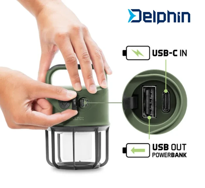 Λάμπα Camping / Powerbank με USB-C Φόρτιση "Multix" - Image 2