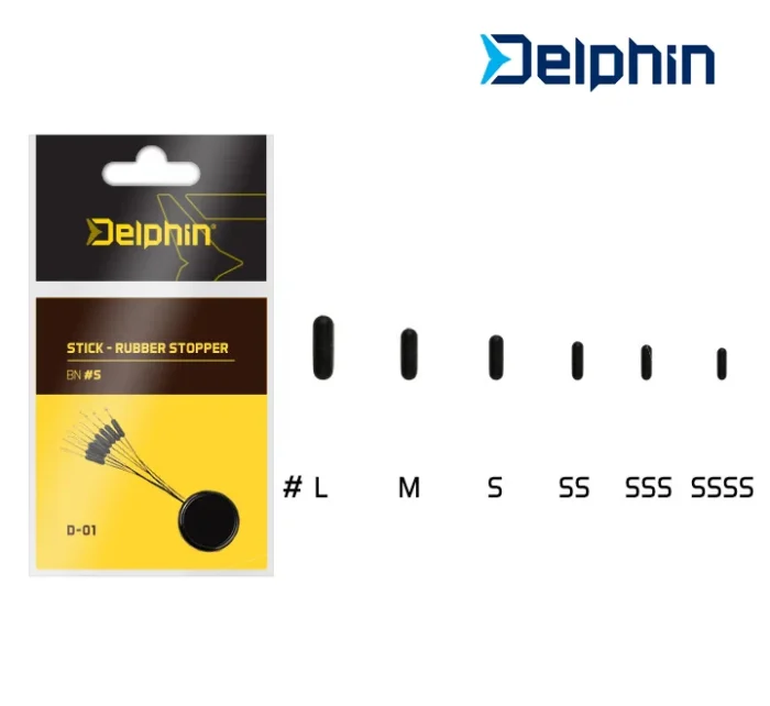 Ελαστικό Στοπεράκι Μαύρο Delphin - Image 1